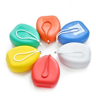 China Medical equipment pp hard mask adult cpr professional first aid mouth case cpr breathing mask with a valve device for sale