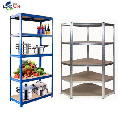 China Heavy Duty Corrosion Protection Corrosion Protection Steel And MDF Corner Racking Shelving Unit for sale