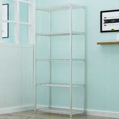 China Kitchen Storage Rack Mesh Wire Shelf Viable Organizer Kitchen Storage Shelving Mobile Viable Rack for sale