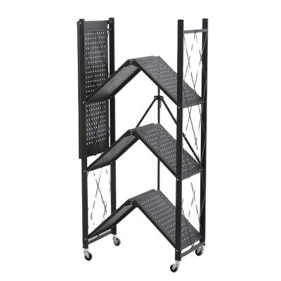 China Suitable For Outdoor Suitable For Outdoor Kitchen Beams Folding Storage Rack Steel Collapsible Rack for sale