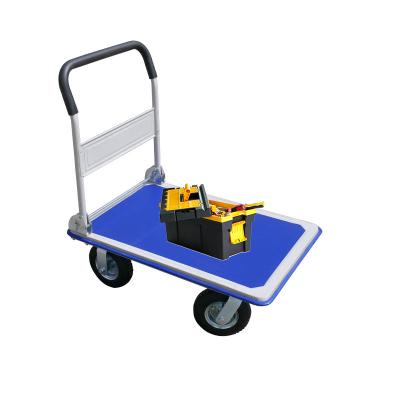 China Folding storage trolley, wheels and handle fold in, load capacity: 120 kg, black, trolley, hand trolley, folding trolley, foldable for sale