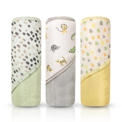 China FREE SAMPLE BABY Child Safe 3 Pack Hooded Baby Bath Towel Set for Infants and Newborn Toddlers, Boys and Girls Baby Hooded Towels for sale