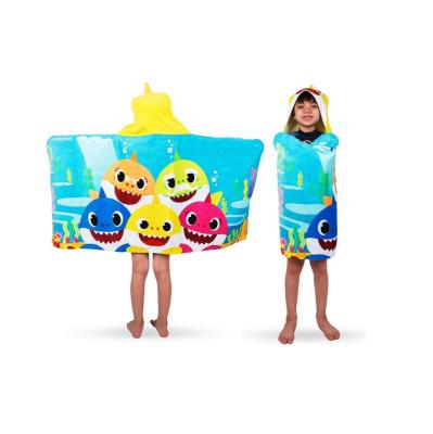 China FREE SAMPLE Kids' Bath Safe & Soft Cotton Terry Hooded Towel Wrap, Beach 24