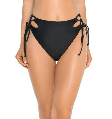 China Plus Size Women's High Leg Cheeky Bikini Bottom High Waisted Swimwear FREE SAMPLE for sale