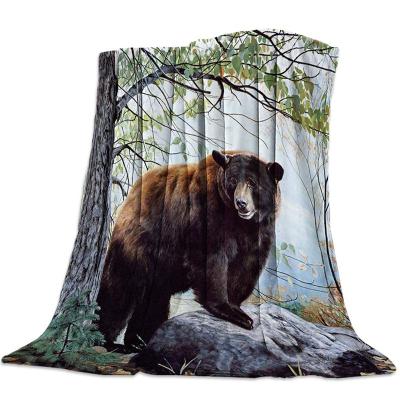 China Relaxlines Dropshipping Travel Cotton Flannel Survivable Bed Blanket Oversized Used Outdoor Throw Camping Blankets for sale