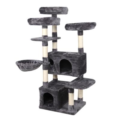 China Factory Stocked Wholesale Pet Product Cheap Cat Tree Housing for sale