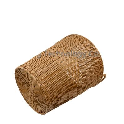 China Modern High Quality Wholesale Custom Cheap portable wardrobe PE PP storage rattan laundry basket for sale