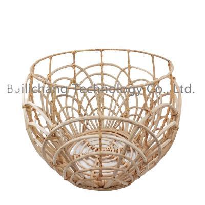 China Modern good price of new design portable multi purpose kids wicker bamboo rattan towel laundry  basket for sale