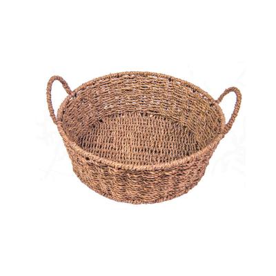 China Public places/homeuse Factory directly supplies natural fruits, seaweed, household round storage basket for sale