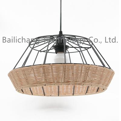 China Modern Nice Price good quality japanese style bamboo rattan pendant lamp with rattan lampshade for bedroom for sale