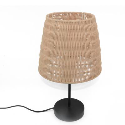 China Modern Best price modern handmade rattan living room decorative table lamp for sale