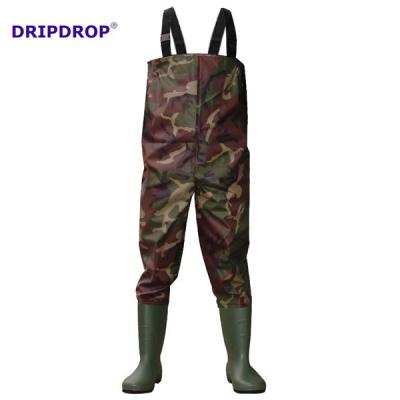 China Chest China Factory Manufacture Camouflage Waders Outdoor Fishing Suit for sale