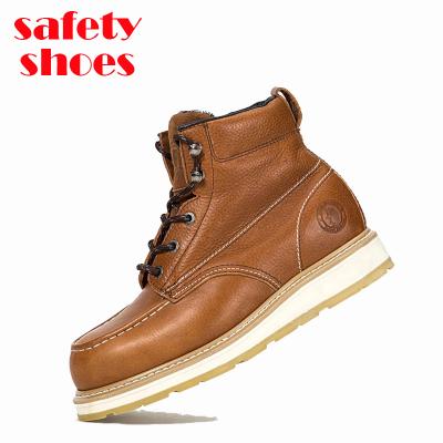 China Manufacturer Waterproof Mens Brown Buffalo PU Leather Injection Walking Comfortable Rise Climbing Shoes For Sale for sale