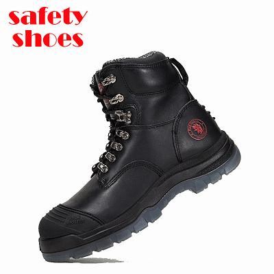 China Wholesale Black Slip Resistant Waterproof Steel Toe Oil Toe Men's Toe Shoes Safety Industrial Workshoes for sale