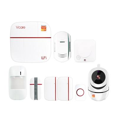 China Tuya ABS Anti Smart Wireless WiFi GSM Bedroom Intruder Alarm Security System For Family Security Home Alarm System Kit for sale