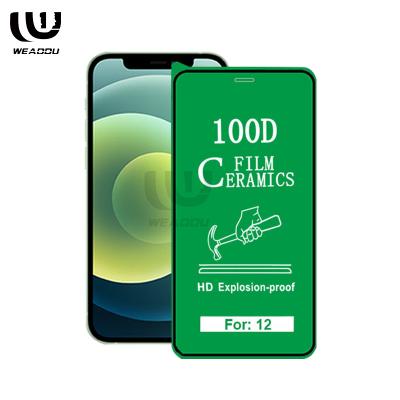 China No Weaddu wholesale price 100D best broken ceramic film for iphone 12 mobile phone screen protector for sale