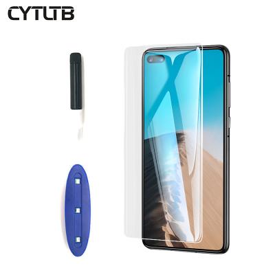 China Full Cover Anti-scractch UV Glue For Huawei Mate 40 Pro Tempered Glass Screen Protector for sale