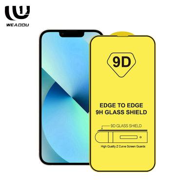 China WEADDU explosion-proof 9D fscreen protector tempered glass or iphone tempered glass screen protector for iphone 13 for sale