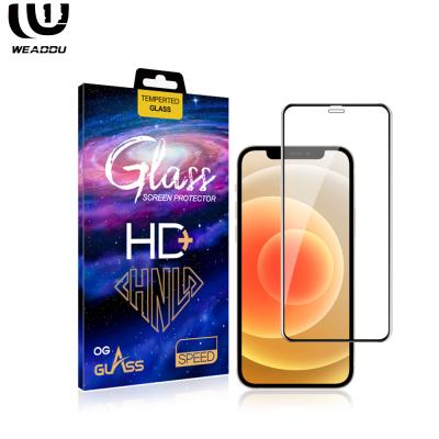 China Wholesale Oleophobic Coating WeAddU Phone Film For iPhone Screen Protector Tempered Glass Cover With Package for sale