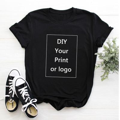 China Others Brand Private Customize Logo Printed O-Neck Breathable Women Custom T-shirt Print Blank T-shirt for sale