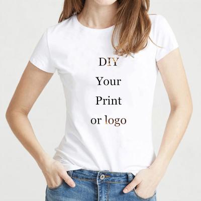 China Others Customized Print T-shirt For Women Diy Your Photo Or Logo T-shirt Women's Size S-2xl Modal Heat Transfer Similar White Top Tees pro for sale