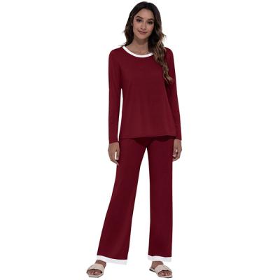 China Manufacturer Supply Wholesale Long Sleeve QUICK DRY Ladies Matching Pajama Set for sale