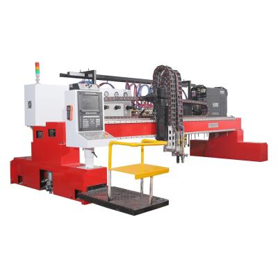 China Shanghai Xunfeng Industrial Metal Cnc Steel Plate Cutting Machine Cutting Gantry Flame Resistant Plasma Multi Head Cutter for sale