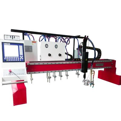 China Industrial Metal Cutting Stable Gas Multihead Metal Plasma Cnc Large Straight Steel Pipe Cutting Machine for sale