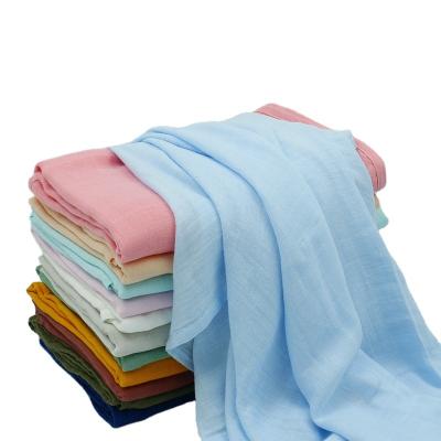 China Wholesale Anti-pilling Muslin Fabric Organic Cotton Soft Wrap Baby Blanket for sale