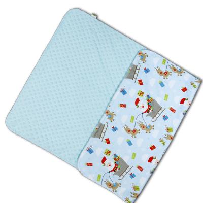 China Anti-Bacteria 100 Polyester Minky Dot Blanket For Child And Toddler Print Cut Design Anti Tech Style Fabric for sale