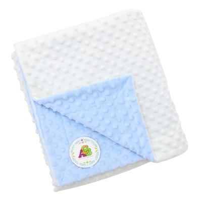 China Anti-pilling Wholesale Solid Color Minky Dot BlanketFor Adult Softly 33 Colors for sale