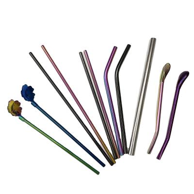 China 304 stainless steel recommend wholesale multiple color 304 stainless steel drink straw for sale