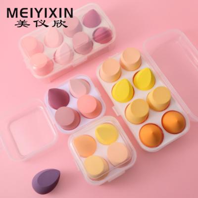 China Customized Colored Latex Makeup Sponge Blender Free Egg Sponge Beauty Egg Beauty Eggs Private Label for sale