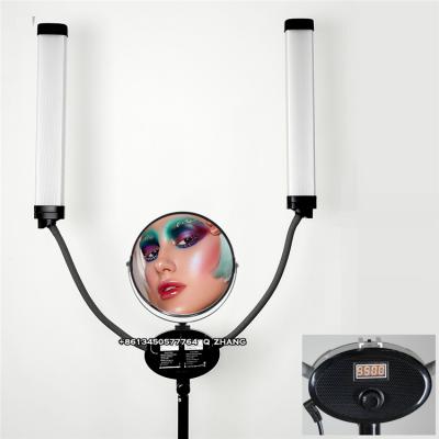 China MEIYIXIN Phone OEM Double Swing Arm Light FX-480II 48w 4800LM Dimmable LED Rechargeable Makeup Light Stand For Eyelash Extension LED Light for sale