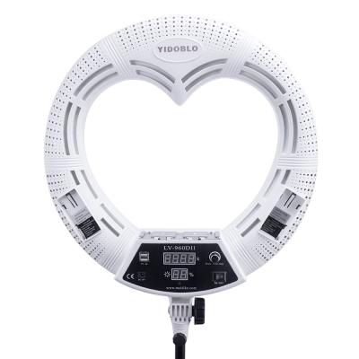 China Plastic+ ABS Led Heart Shaped Selfie Ring Light with Tripod Stand for tik tok RingLight Photographic Lighting for sale