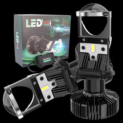 China JALN7 Car LED Lens Headlight Bulb H4 60/55W 10000LM 12V Truck 24V Head Lamp 6000K for sale