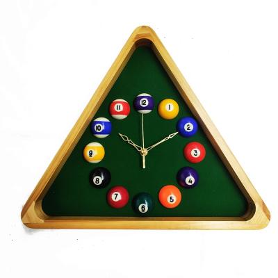 China 2021 New Design Contemporary Style Creative Triangle Wooden Wall Clock for sale