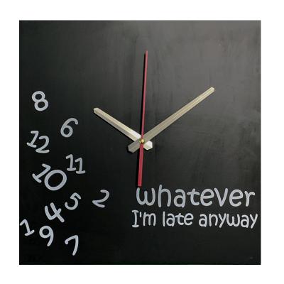 China Antique Creative Math Formula MDF Style 12In Wooden Wall Clock Reloj De Pared for sale