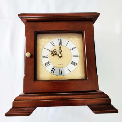 China Retro minimalist home office solid wood MANTEL CLOCK WITH an extra hidden compartment. Die Wanduhr for sale