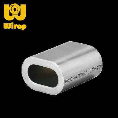 China WIROP High Quality Normal Aluminum EN 13411-3 Aluminum Ferrule For Wire Rope Sling Swaging for sale