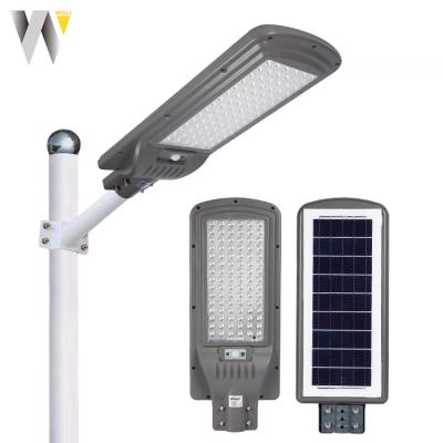 China High Brightness Factory Wholesale Outdoor Motion Sensor Ip66 Waterproof 100 200 300 Watt All In One Integrated Solar Led Garden Light for sale