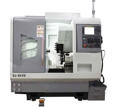 China Single-tool Holder CNC Lathe Sj-46yd CNC Turning Milling Center Lathe Machine FANUC for sale