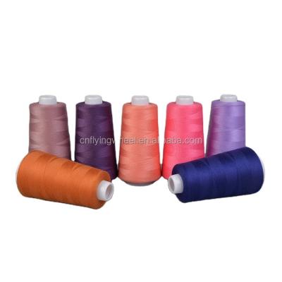 China Wholesale Stock 40s/2 27tex 120tickets Abrasion-resistant Polyester Spun Sewing Thread For 3000yard for sale