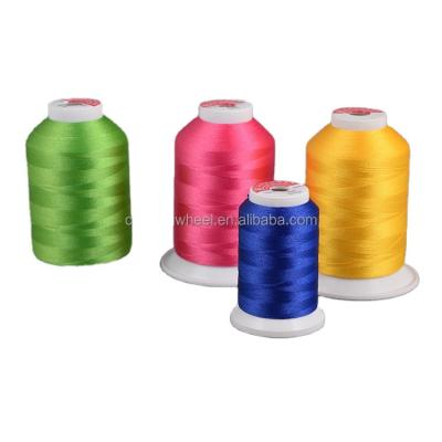 China Cheap high luster chemical resistance polyester embroidery filament bulk sewing thread for garment for sale