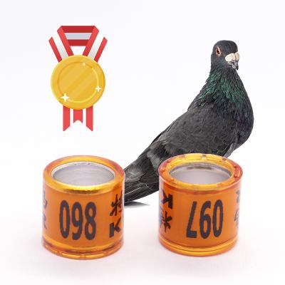 China 2022 Customized Professional 8mm Plastic Pigeon Ring Aluminum Pigeon Ring For Sustainable Racing Pigeon Home Guiding for sale