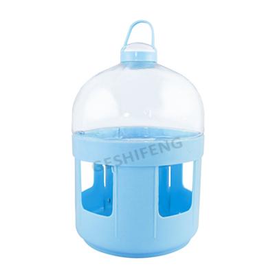 China Good selling durable fountain for birds bule feeder for cage birds form watering devices drinking water bottle for sale