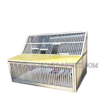 China Sustainable Foldable Metal Jumping Pigeon Tossing Cage Steel Cage For Pigeon for sale