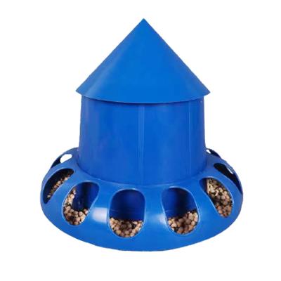 China Brand New Factory Price Druble Flower Domes Cups DIY Cleaning Brush Pigeon Proof Durable Plastic Blue Bird Feeder UK for sale