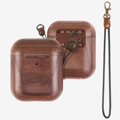 China For AirPods Pro Earbuds Wooden Bumper For AirPods 3rd Generation With Key Chain For AirPods Pro Case BT Earphone For Air Pods 1/2 for sale