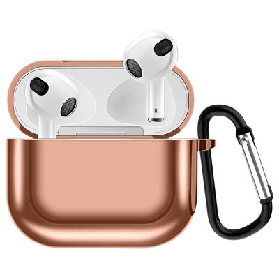 China For AirPods Pro Soft Chromed Earbuds Cove For AirPods 3rd Generation With Key Chain Case BT Earphone For Air Pods Pro 1/2/3 for sale